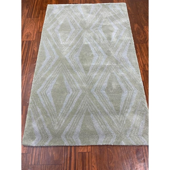 Unique Rugs Dimond Design 3X5FT Hand Made Hand Knotted Rug Beige Color Modern Designer Customized Area Rug For Diwali Home Décor