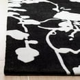 thumbnail image 1 of Unique Rugs Floral Print Black Hand Tufted Hand Made Rug Customized Are Rug 3X5 , 5X8 , 4X6 8X10 Feet, 1 of 3