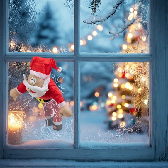 Window Animation Holiday Unique Santa And Reindeer Crash Hilarious Animated Holiday Window ...
