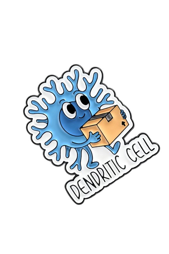 Unique Science Inspired Immune Cell Alloy Brooch Enameled Pin Accessory For Science Enthusiasts And Fashion Lovers
