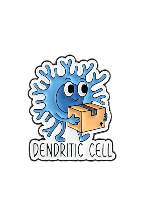 Unique Science Inspired Immune Cell Alloy Brooch Enameled Pin Accessory For Science Enthusiasts And Fashion Lovers