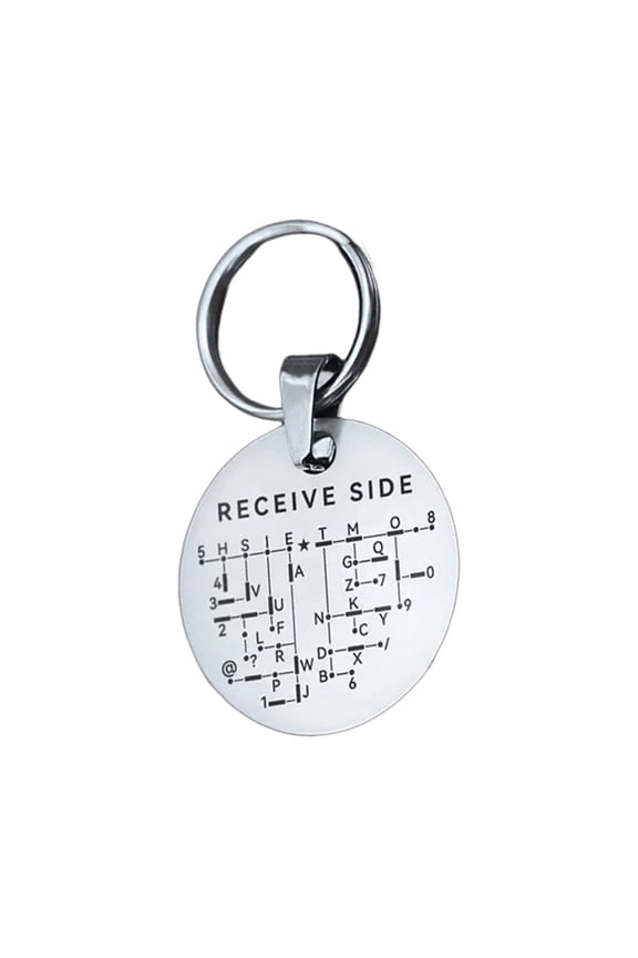 Unique Secret Communication Key Rings With Lasers Engraved Morses Code On Stainless Steel