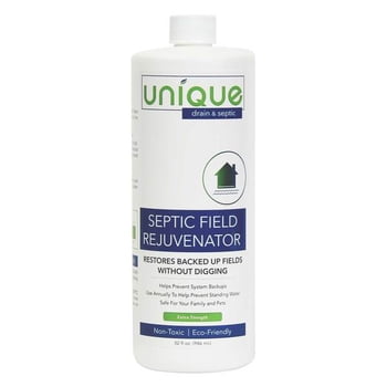 Unique Septic Field Rejuvenator Liquid, Restores Backed Up Leach Fields Without Digging (32 oz)