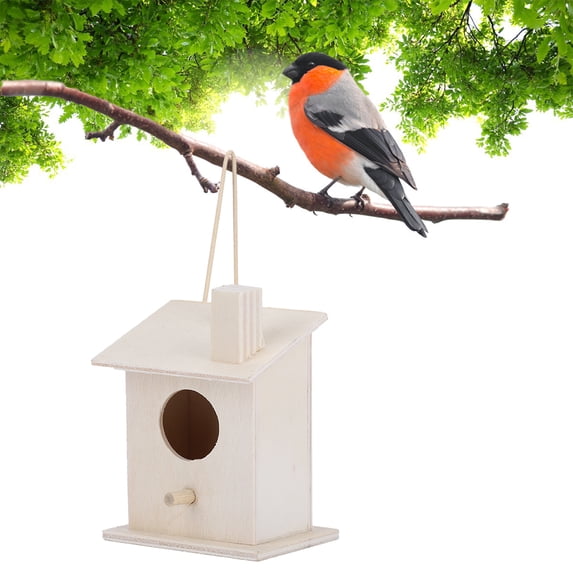 Unique Shape Birdhouse, Moisture, Wooden Shelter For Garden Birds, Easy To Hang