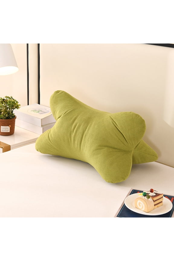 Unique Shaped Pillow - Neck & Cervical Pillows Dog Bone Shaped Travel Neck Pillows For Car Home and Office Rest - Comfort Head Rest Support Neck Chiropractic Pillow -Green