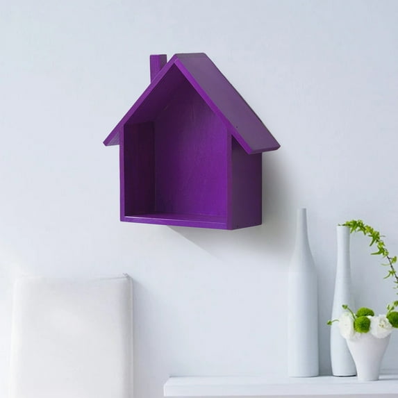 Unique Shaped Wooden Display Shelf Nursery Decorative Wall Hanging Farmhouse Home Sign