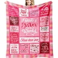 thumbnail image 1 of Unique Sister Gifts from Sister Birthday Gifts from Sister Blanket from Sister Gifts from Brother Sister Birthday Gifts Ideas,Best Sister Ever Gifts for Sisters from Sisters Blanket 50x60 in, 1 of 6