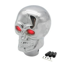 Unique Skull Head Gear Shifts Knob Shifter Lever with Adjustable LED Light for Manual Transmission Car Inner Enhancement