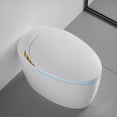 thumbnail image 1 of Unique Smart Toilet with Bidet Built In, Intelligent One Piece Toilet For Modern Bathroom, Auto Open/Close Seat, Foot Sensor, LED Display,Night Light, Warm Water & Dryer,White, 1 of 6