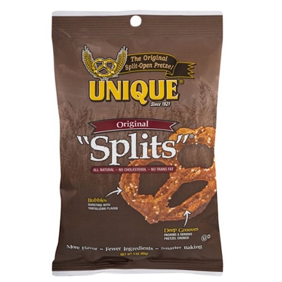 Unique Snacks Pretzels, Pretzel Splits, Multiple Bag Sizes and Types Available