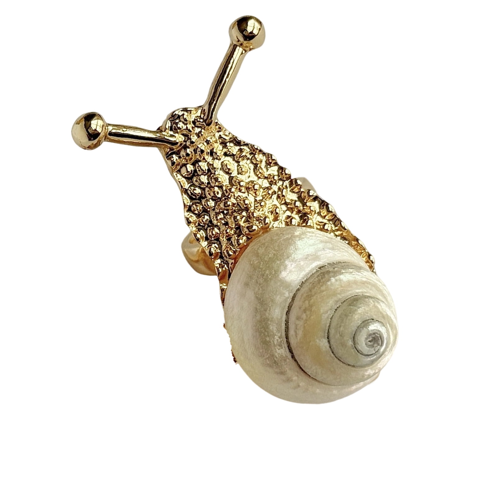 Snail Shell Rings Unique Snail Shaped Shell Rings Beach Resort Jewelry With Alloy ...