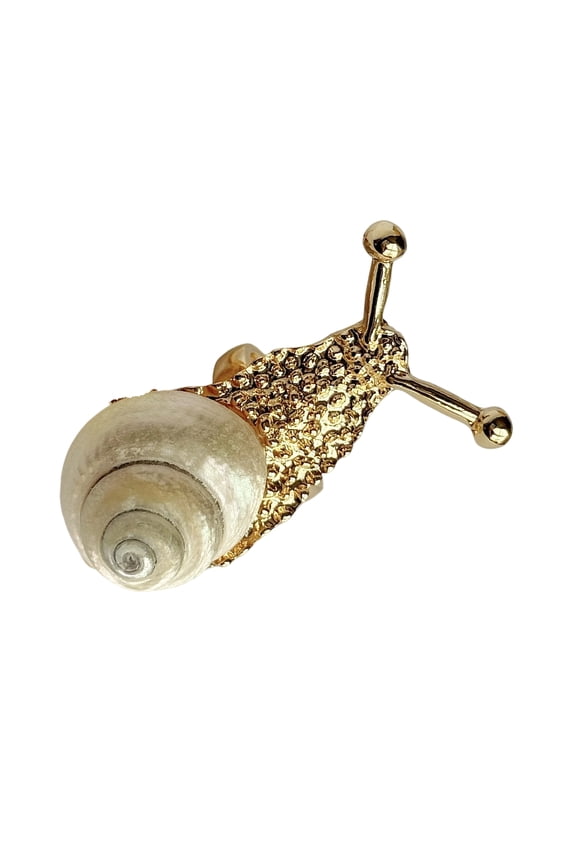 Unique Snail Shaped Shell Rings Beach Resort Jewelry With Alloy Materials for Casual Wear and Parties