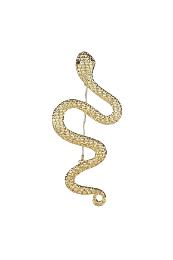 Unique Snake Shaped Brooch Alloy Statement Brooches Breastpin Lapel Pin Decoration for Women for Various Outfits