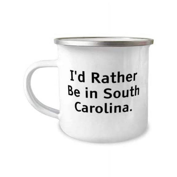 Unique South Carolina, I'd Rather Be in South Carolina, Perfect Holiday 12oz Camper Mug For