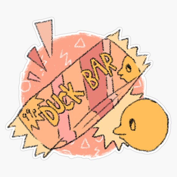 Unique Specialty Outlaw Saloon Duck Bar Wild Western Comic Board Identity Decal For Skateboard Sticker
