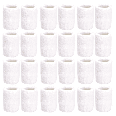 Unique Sports Athletic Performance Team Pack of 24 Wristbands (12 Pair)
