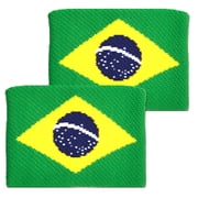 Unique Sports Flag Wristbands - Brazil