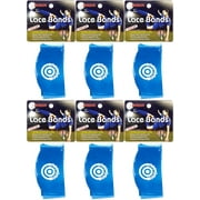Unique Sports Lace Bands Cleat Lace Covers, Youth - Blue (6-Pack)