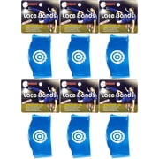 Unique Sports Lace Bands Cleat Lace Covers, Youth - Blue 6-Pack