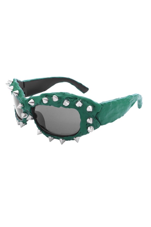Unique Sporty Sunglass Trendsetters for Vacation Dress Rivets Frame Rock Shades Rivets Frame for Women and Teens