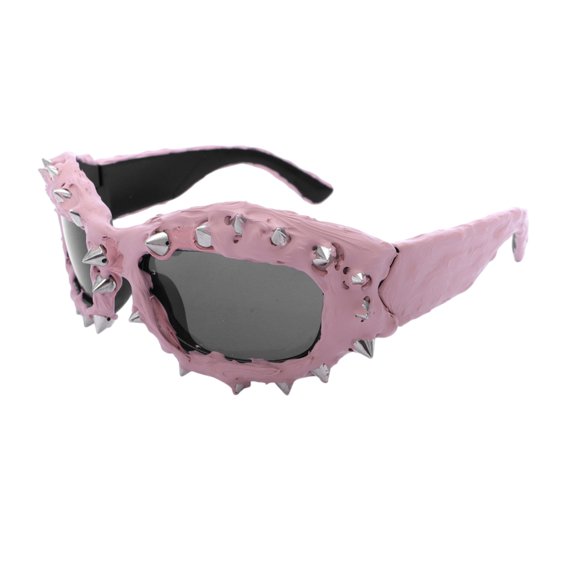 Unique Sporty Sunglass Trendsetters for Vacation Dress Rivets Frame Rock Shades Rivets Frame for Women and Teens