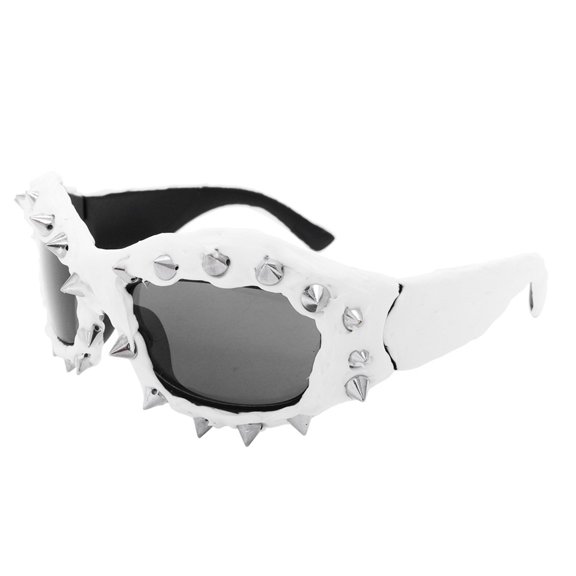 Unique Sporty Sunglass Trendsetters for Vacation Dress Rivets Frame Rock Shades Rivets Frame for Women and Teens
