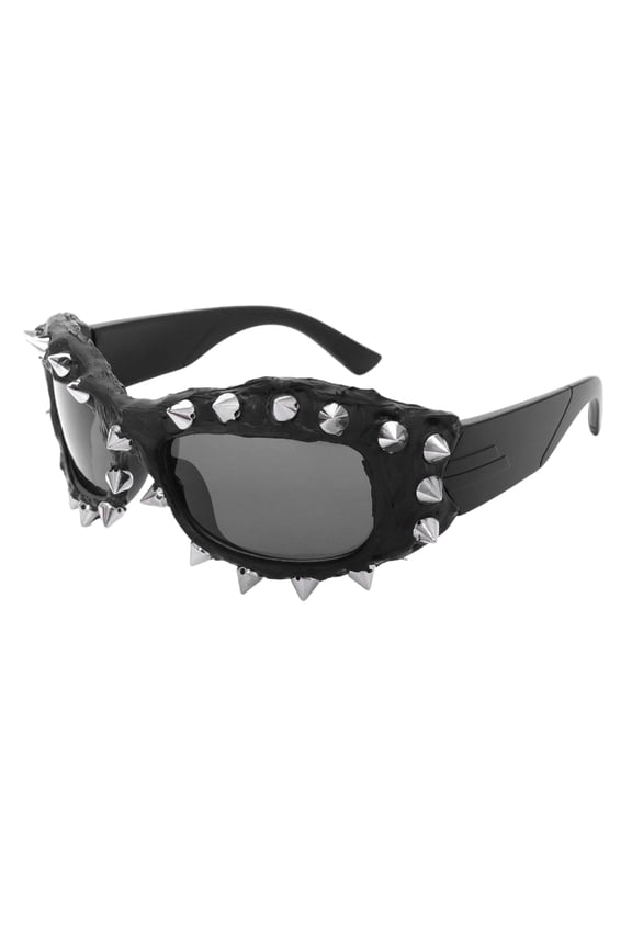 Unique Sporty Sunglass Trendsetters for Vacation Dress Rivets Frame Rock Shades Rivets Frame for Women and Teens