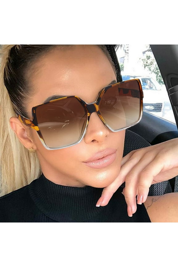 Unique Square Sunglasses Women Men Fashion Inflated Thick Frame Sun Glasses Eyewear