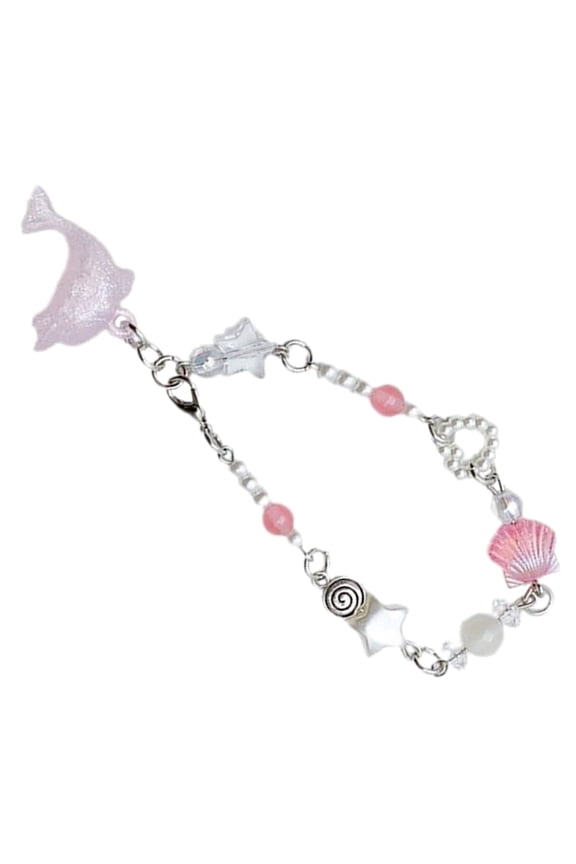 Unique Star Bead for Women Korean Cute Dolphin Pendant Bracelets Aesthetic Jewelry Perfect for Daily Wear Party