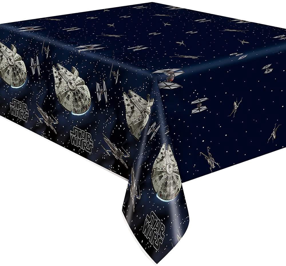 Star Wars Classic Rectangular Plastic Table Cloth Cover, 54