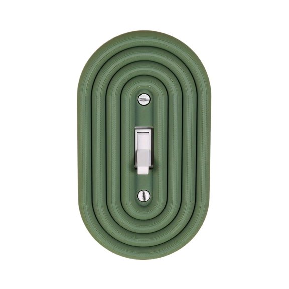 Unique Striped Oval Decorative Switch Sticker - Modern Farmhouse & Boho Home Decor