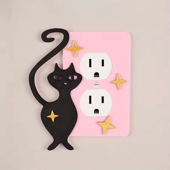 Unique Style Plastic Light Switch Plate - Contemporary Home Decor Upgrade for Living Rooms, Bedrooms, and Offices