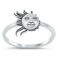 thumbnail image 1 of Unique Sun Shine Wholesale Promise Ring .925 Sterling Silver Band Jewelry Female Male Unisex Size 4, 1 of 4