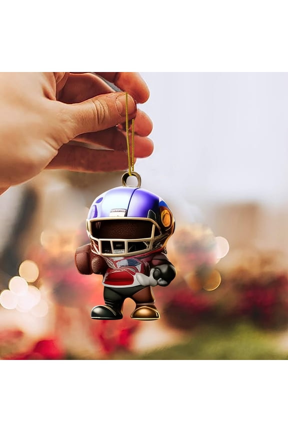 Unique Super Wrist Style Rugby Player Acrylic Statue Keychain 2D Artwork Collectible Sports Fan Memorabilia Souvenir