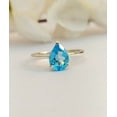 thumbnail image 1 of Unique Swiss Blue Topaz Ring-Jewelry For Women-925 Sterling Silver-November Birthstone Ring-Gemstone Ring-Gift For Wife-Topaz Love Ring, 1 of 1
