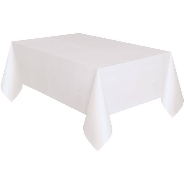Unique Table Cover 54x108" White