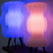Unique Table Lamp, Nightstand Lamp, Desk Lamp, Night Light, Bedside Lamp, Reading Lamp, 7 "W x 12 "H x 7 "D, Lamp for Living Room Bedroom Office Home Decor (Warm White Bulb)