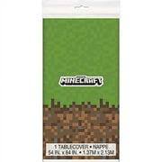 Unique Plastic Minecraft Rectangular Table Cover, (54"x84") 1 Count, Multicolor