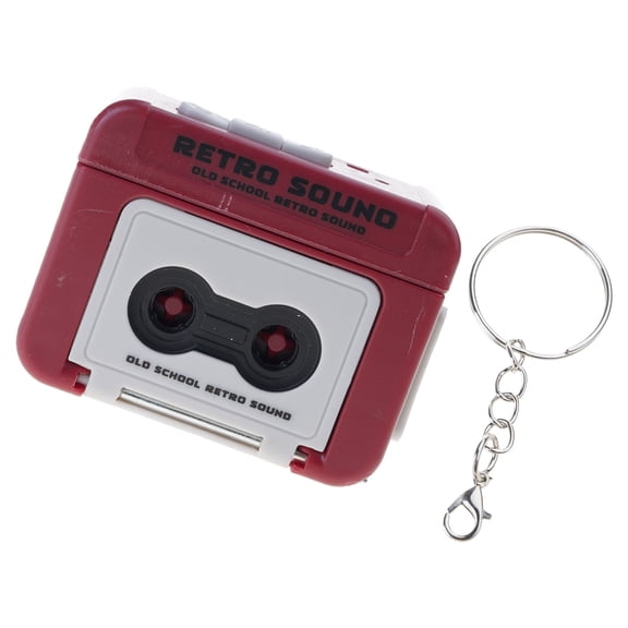 Unique Talking Keyring Wistful Recorder Replayable Sound Clip Small Voice Recording Key Retro Music Play