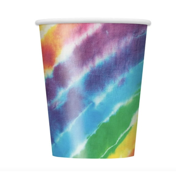 Unique Tie Dye Party Cups, 8ct, 9 oz, Multi