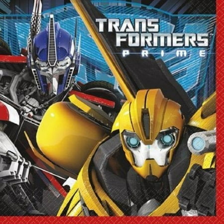 Unique Transformers Prime Birthday Party Lunch Napkins - 16 per package