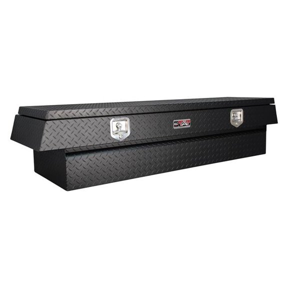 Unique Truck Accessories UNITBS200-90D-BT 90 in. Commerical Class Contractor Topsider with Doors, Black Texture Coat