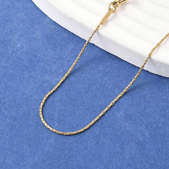 Unique Unisex 304 Stainless Steel Beading Chain Necklaces with Lobster Clasps Golden 17.7 inch(44.9cm) 1mm 10pc