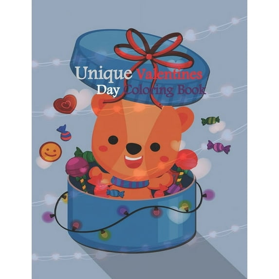 Unique Valentines Day Coloring Book: Funny and Cute Valentines Coloring Book, Unique Cute Joke Cartoon, Juggle with Words, Animals, Flowers, A Couple and More, Design Picture for Relaxation Modern Lov