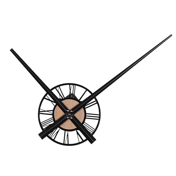 Unique Wall Clock Roman Numeral Clock Decor Silent Long Hands Wall Hanging Clock Analog Clock 12 inch for Kitchen Indoor Living Room School