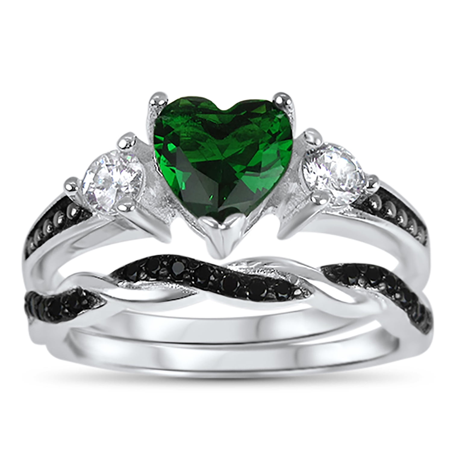 Green Tourmaline Ring with Diamonds – Ananda Khalsa