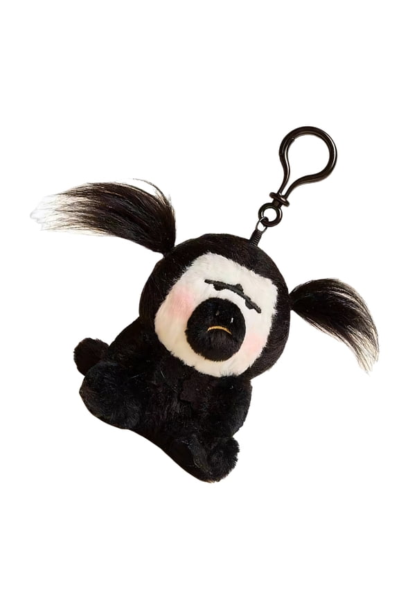 Unique White Faced Monkey Holder Themed Keychain Ornament With Sturdy Metal Hook For Secure Attachment