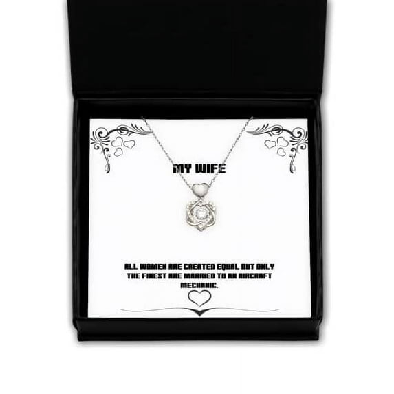Unique Wife Gifts, All Women Are Created Equal but Only the Finest Are, Unique Holiday Heart Knot Silver Necklace Gifts For Wife, , Gift ideas for wife, Unique gifts for wife, Personalized gifts for