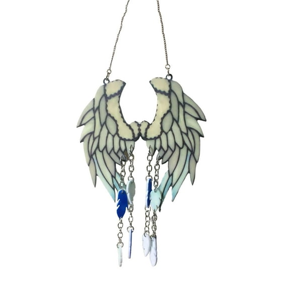 Unique Wind Chimes Outdoor Decor, Memorial Windchimes, Angel Sympathy Wind Chimes Gifts f ing B