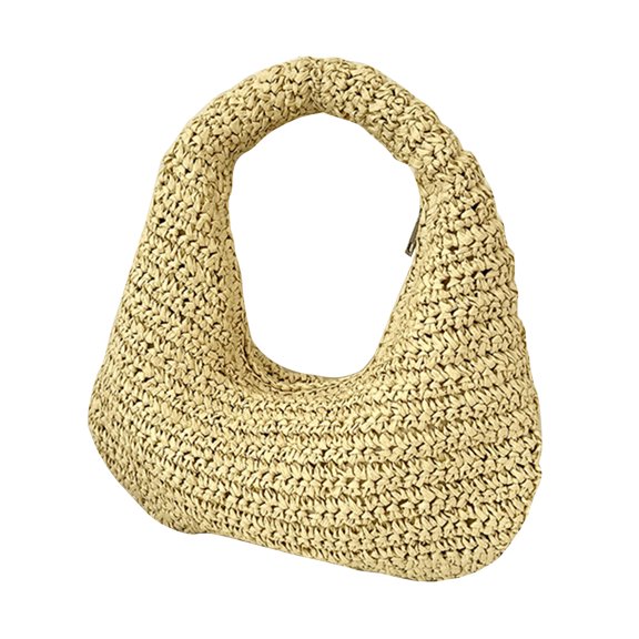 Unique Women's Top Handle Bags with Natural Raffia Design Lightweight Practical Zippers Bags for Fashionable Looks